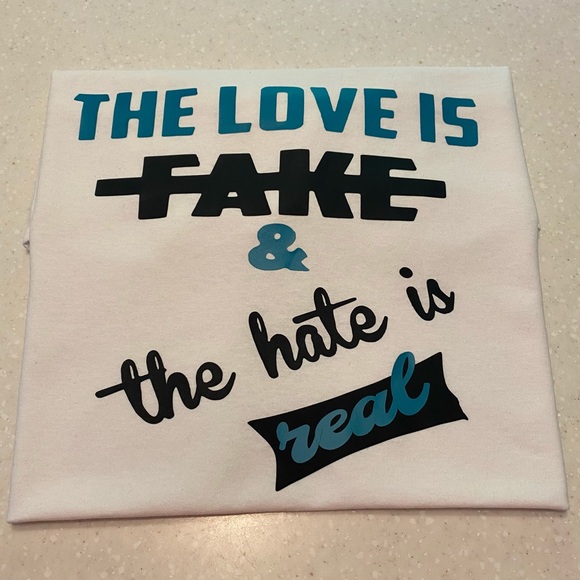 NEW “LOVE IS FAKE…” TEE BY: UNDEFEATED ENERGY - Picture 5 of 6